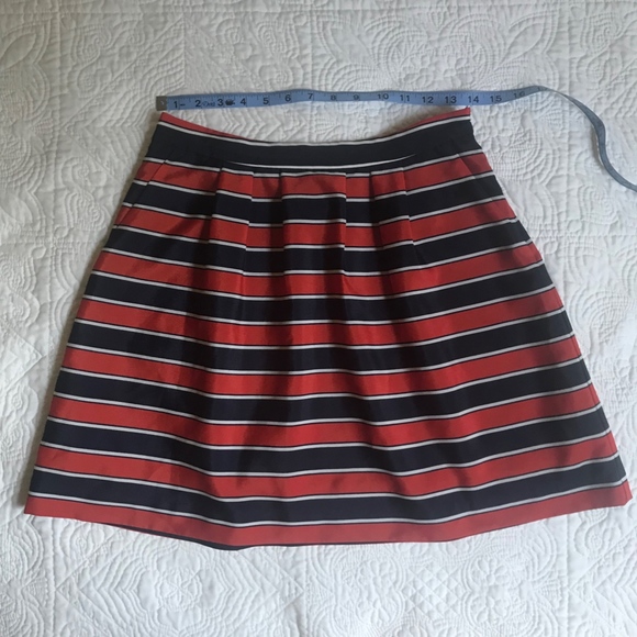🧡💙 Preppy Striped Skirt - Picture 5 of 7